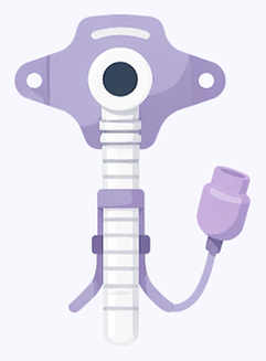 Symbol für Sonden- und Tracheostomapflege